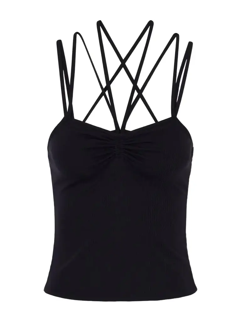 Eres Nadia Multi-strap Ribbed Stretch-modal Tank