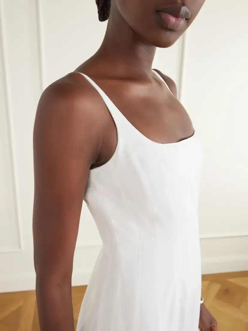 Jacquemus La Robe Pleated Cotton-poplin Midi Dress | Thumbnail 4 Jacquemus La Robe Pleated Cotton-poplin Midi Dress | Thumbnail 4