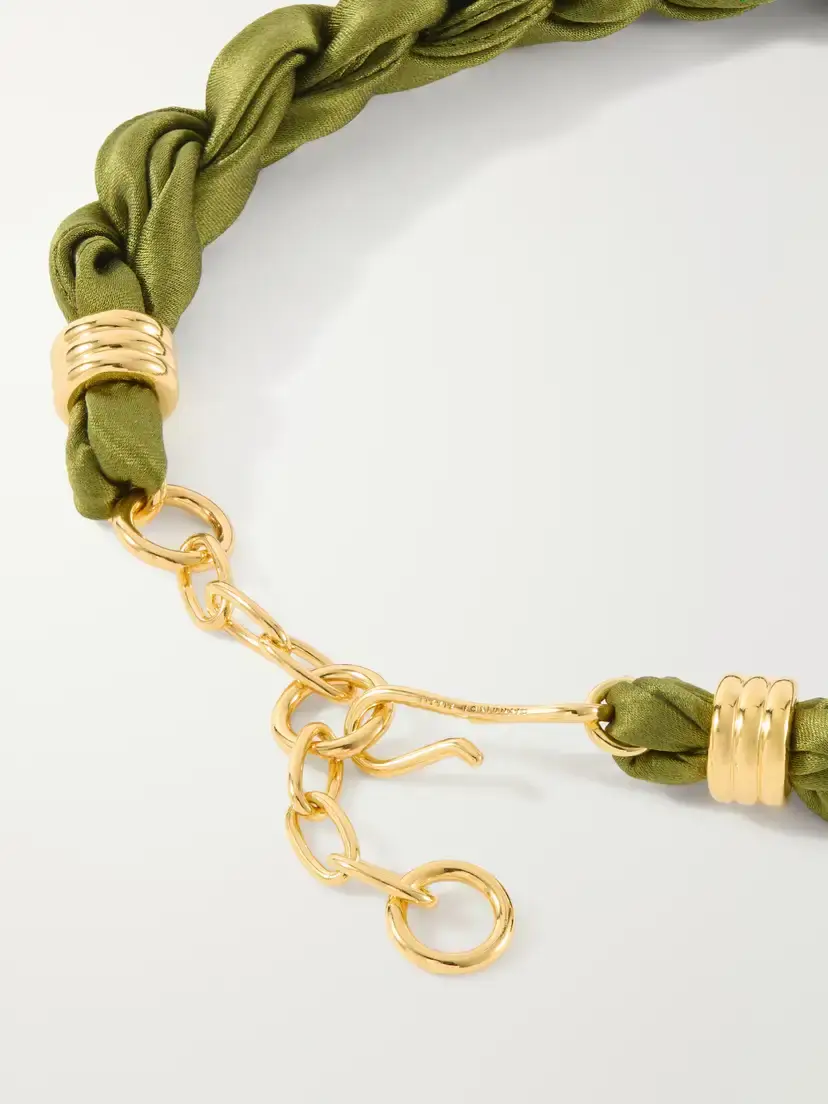 Lizzie Fortunato Gold-plated Pearl Silk Necklace | Thumbnail 3