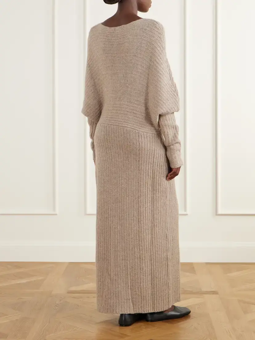 Ruohan Lomma Ribbed Yak, Cashmere And Wool-blend Maxi Dress | Thumbnail 3 Ruohan Lomma Ribbed Yak, Cashmere And Wool-blend Maxi Dress | Thumbnail 3