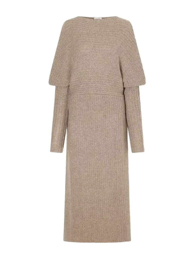 Ruohan Lomma Ribbed Yak, Cashmere And Wool-blend Maxi Dress