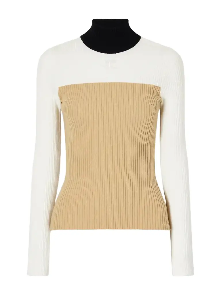Logo-embroidered Ribbed Jersey Sweater Logo-embroidered Ribbed Jersey Sweater