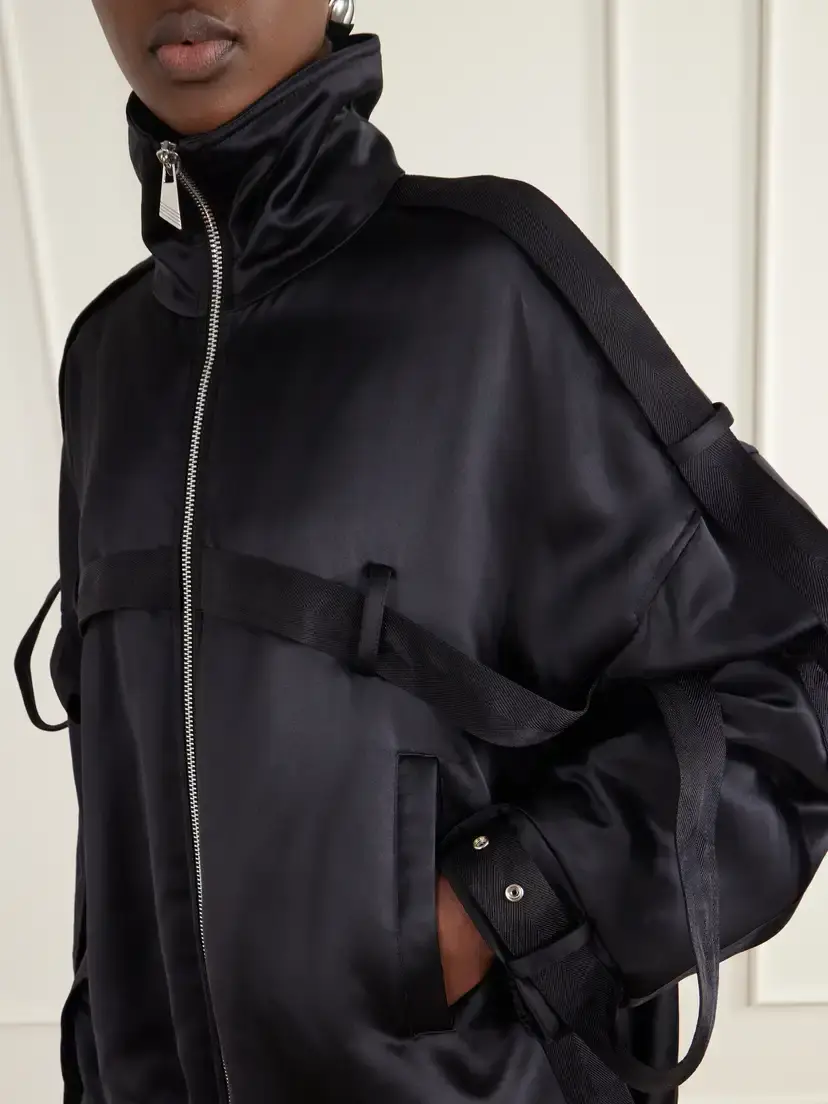 The Attico Deconstructed Satin Bomber Jacket | Thumbnail 5 The Attico Deconstructed Satin Bomber Jacket | Thumbnail 5