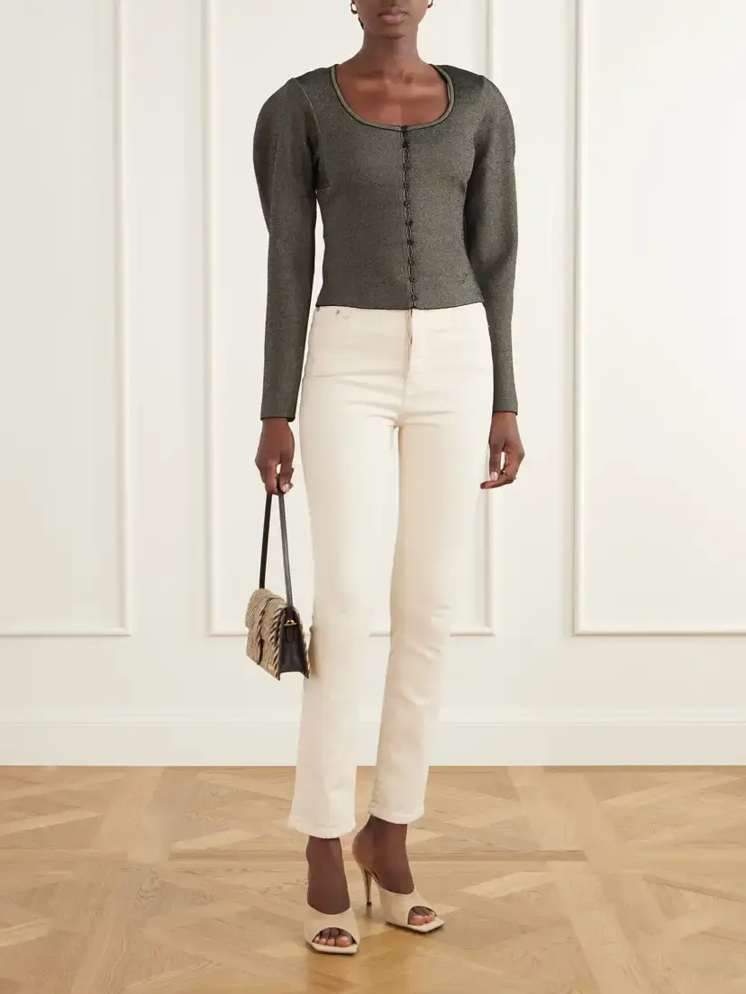 Jacquemus Sera Logo-embroidered Ponte Cardigan | Thumbnail 2 Jacquemus Sera Logo-embroidered Ponte Cardigan | Thumbnail 2
