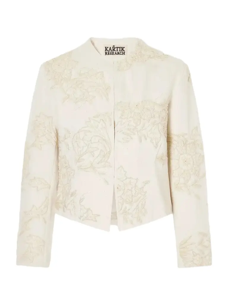Bead-embroidered Denim Jacket Bead-embroidered Denim Jacket