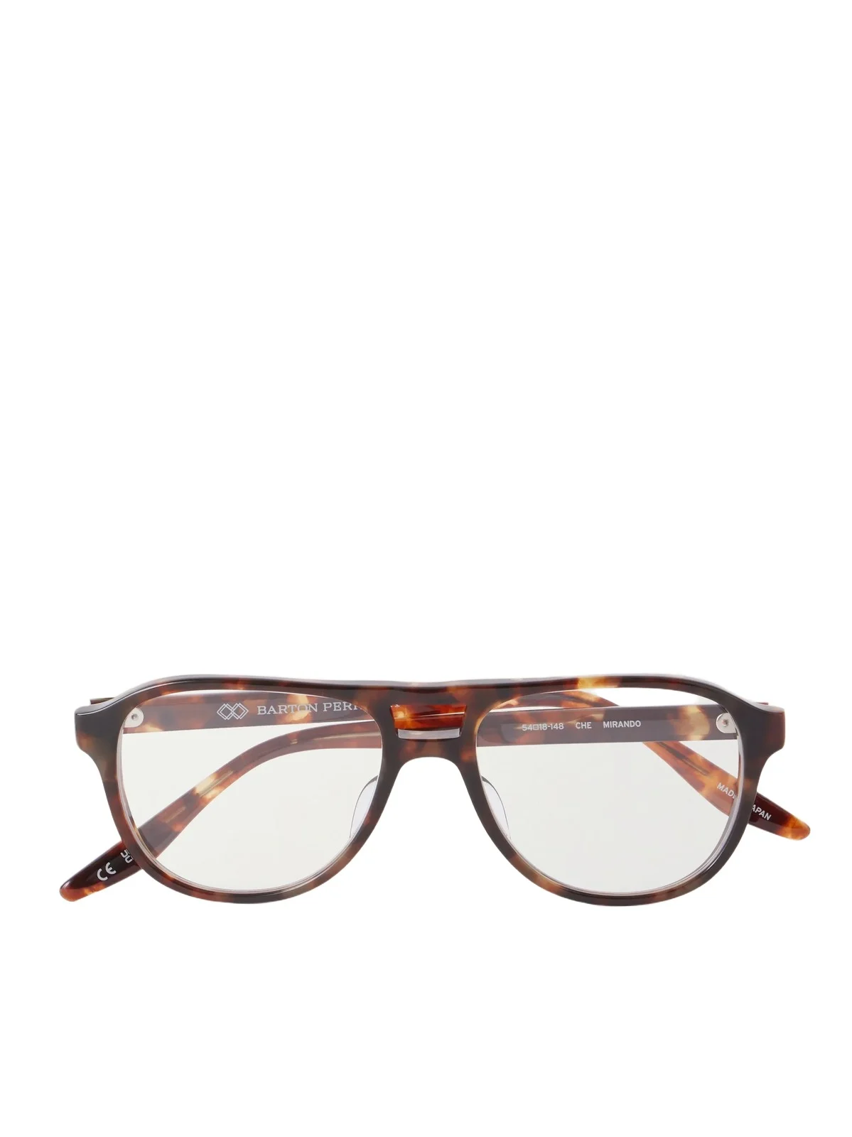 BARTON PERREIRA Mirando Havana Aviator-style Acetate Glasses
