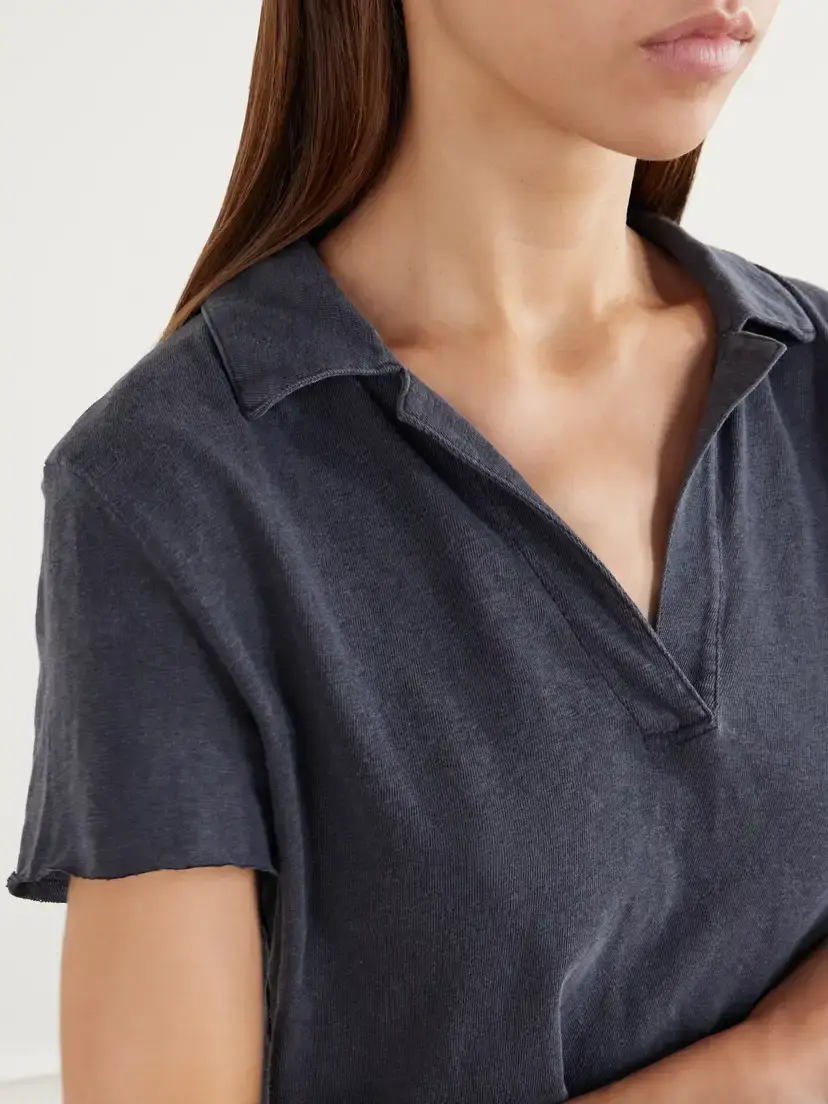 James Perse Cotton-piqué Polo Shirt | Thumbnail 5