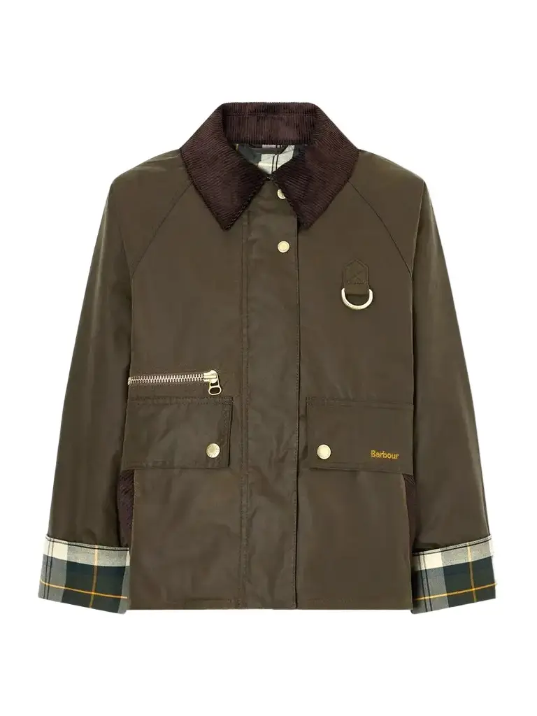 Barbour Cottingham Corduroy-trimmed Waxed Cotton-canvas Jacket