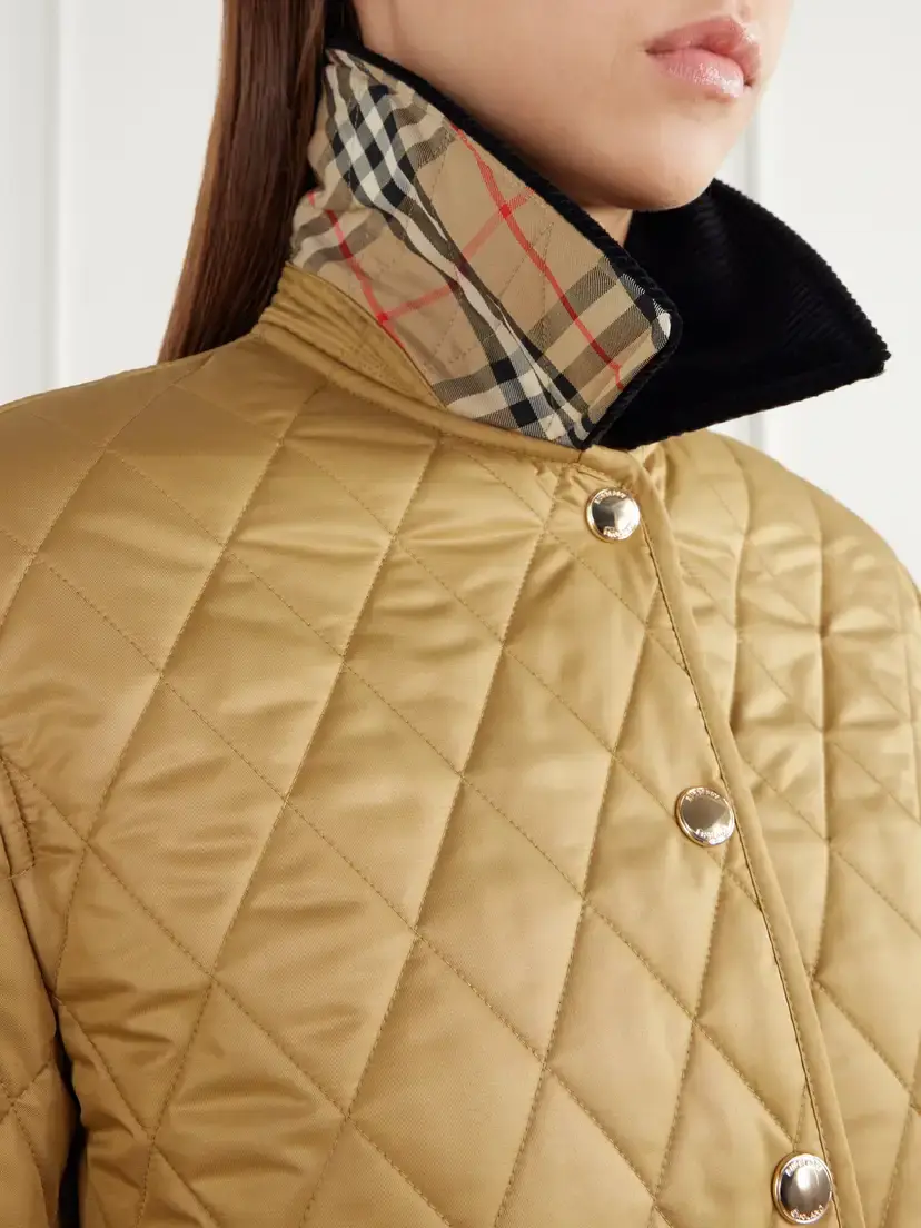 Burberry Corduroy-trimmed Quilted Shell Jacket | Thumbnail 5 Burberry Corduroy-trimmed Quilted Shell Jacket | Thumbnail 5