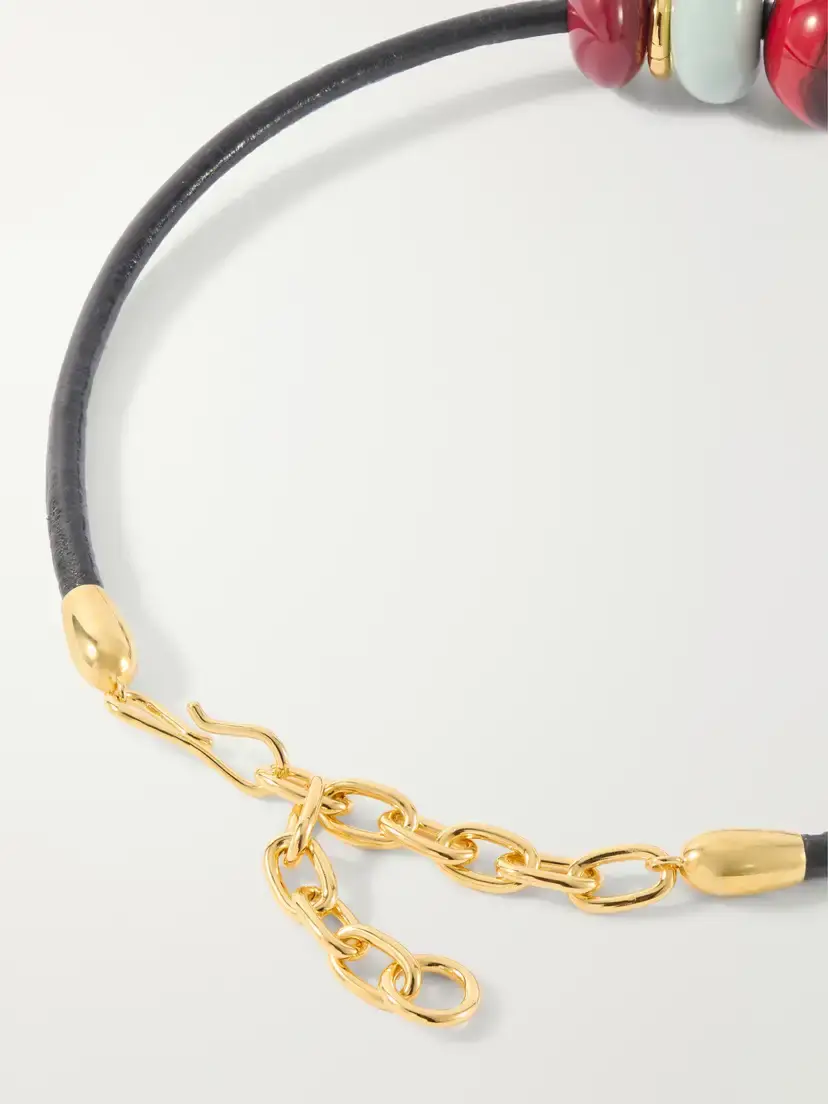 Lizzie Fortunato Piedra Beaded Leather Necklace | Thumbnail 3 Lizzie Fortunato Piedra Beaded Leather Necklace | Thumbnail 3