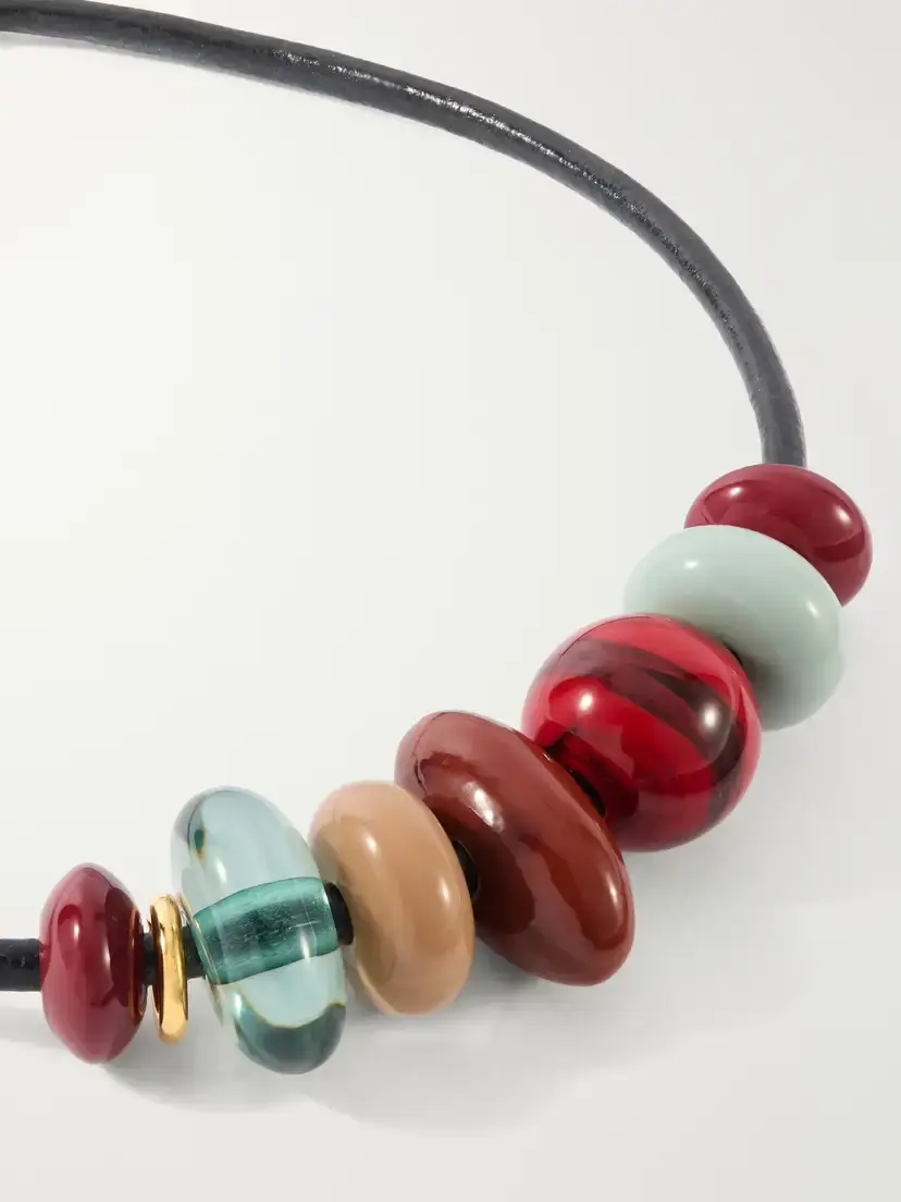 Lizzie Fortunato Piedra Beaded Leather Necklace | Thumbnail 4 Lizzie Fortunato Piedra Beaded Leather Necklace | Thumbnail 4