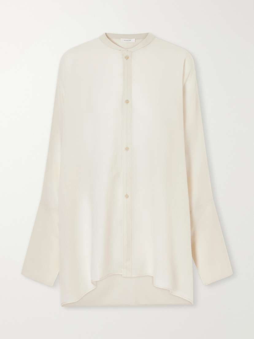 Ruohan Kael Asymmetric Cotton-gauze Shirt