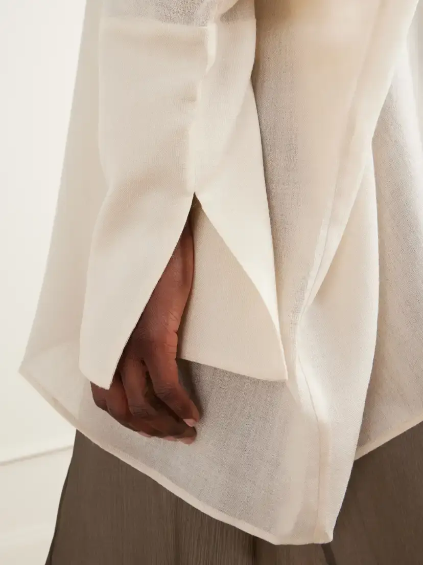 Ruohan Kael Asymmetric Cotton-gauze Shirt | Thumbnail 4 Ruohan Kael Asymmetric Cotton-gauze Shirt | Thumbnail 4