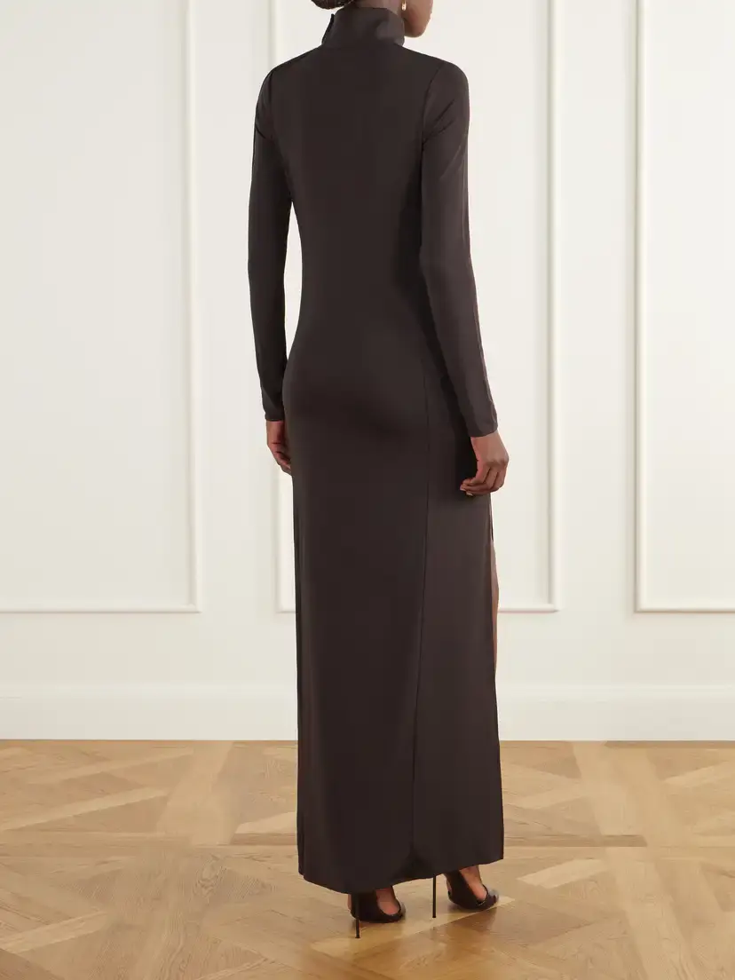 Courrèges Stretch-jersey Turtleneck Maxi Dress | Thumbnail 3 Courrèges Stretch-jersey Turtleneck Maxi Dress | Thumbnail 3