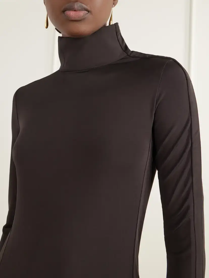 Courrèges Stretch-jersey Turtleneck Maxi Dress | Thumbnail 4 Courrèges Stretch-jersey Turtleneck Maxi Dress | Thumbnail 4