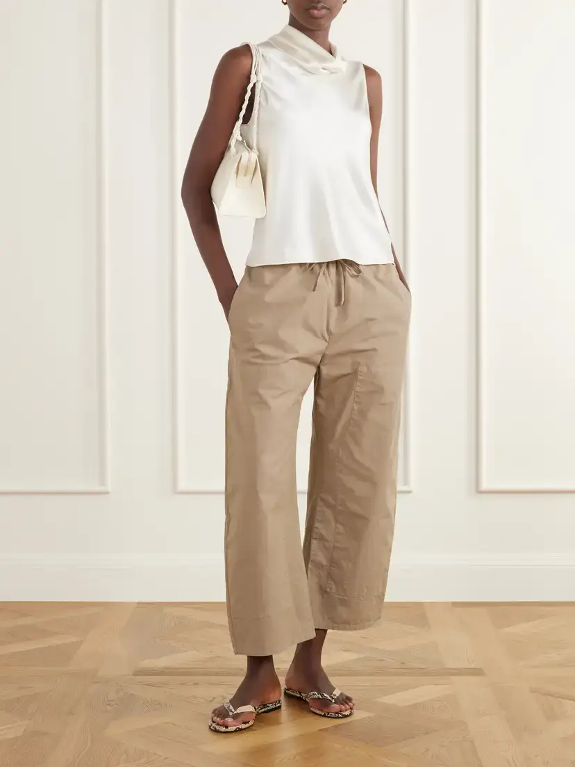 LESET Barb Draped Satin Blouse | Thumbnail 2 LESET Barb Draped Satin Blouse | Thumbnail 2
