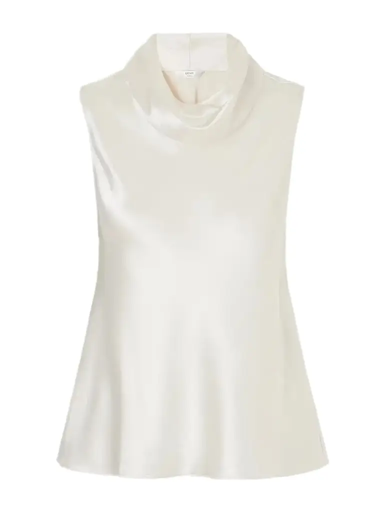 Barb Draped Satin Blouse Barb Draped Satin Blouse
