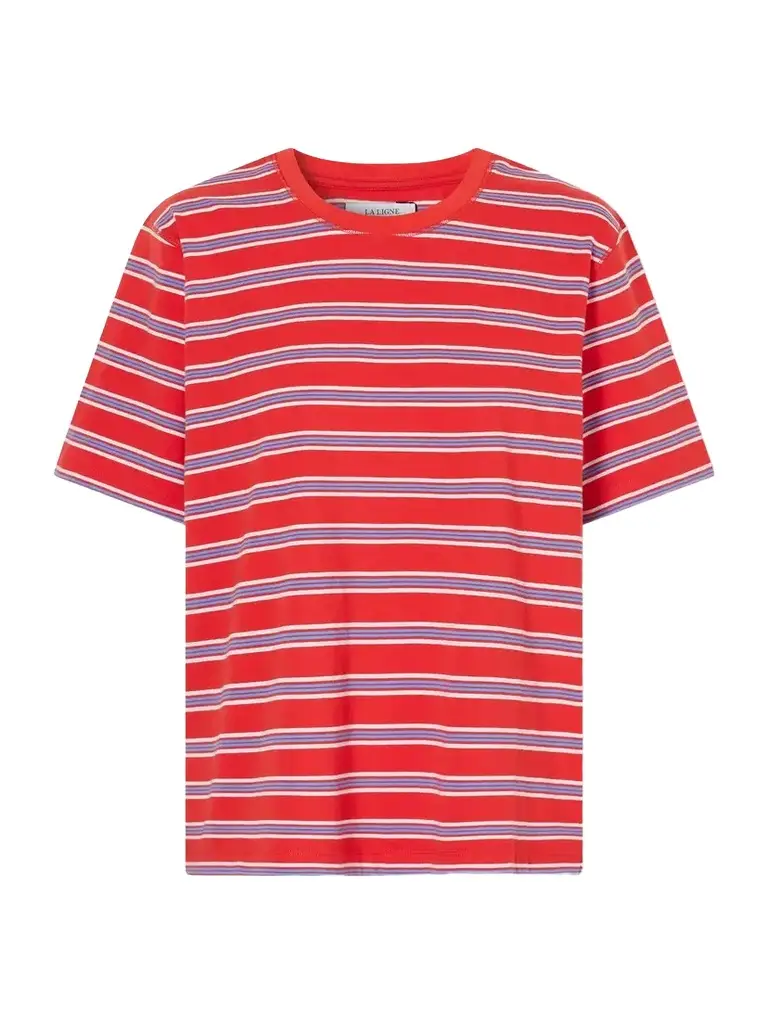 La Ligne Boyfriend Striped Cotton-jersey T-shirt