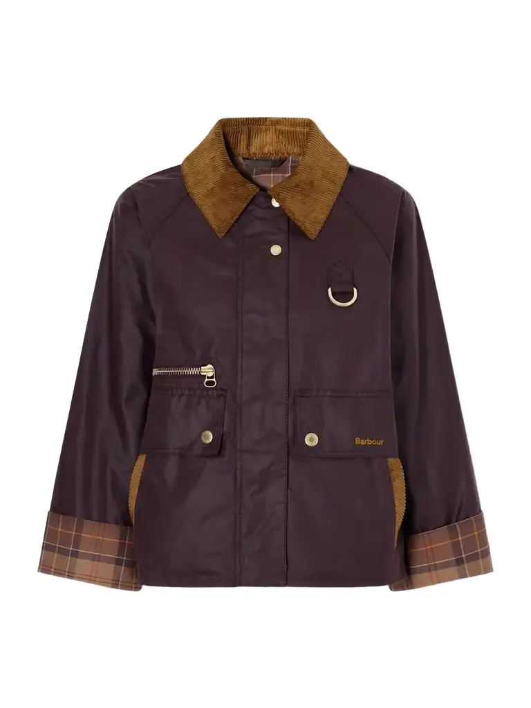 Barbour Cottingham Corduroy-trimmed Waxed Cotton-canvas Jacket