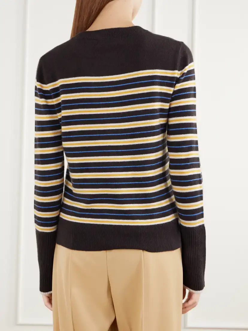 La Ligne Lean Lines Striped Cashmere Sweater | Thumbnail 4