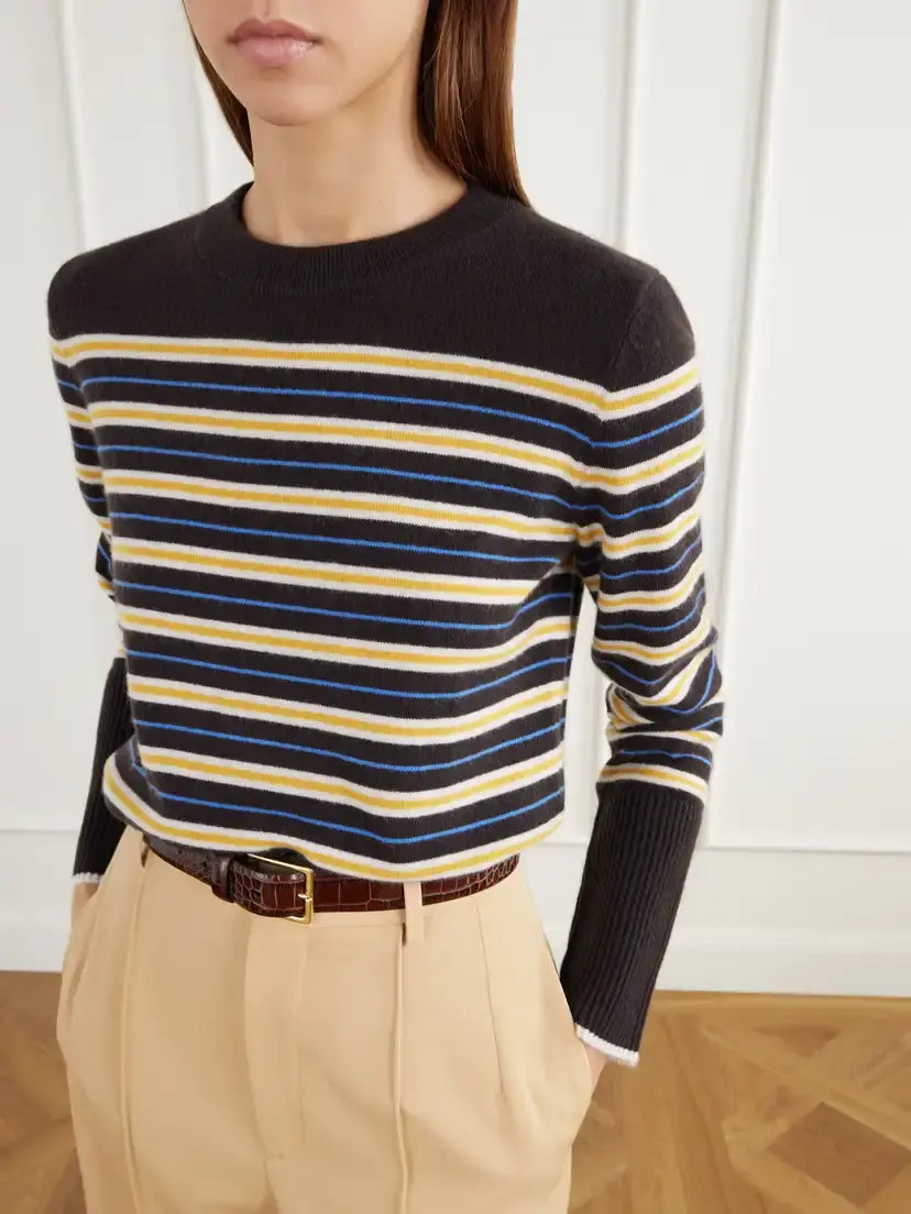 La Ligne Lean Lines Striped Cashmere Sweater | Thumbnail 5