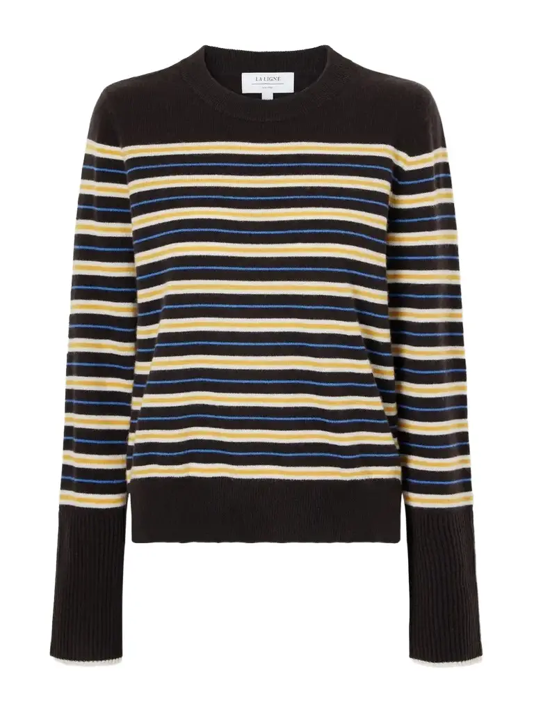 Lean Lines Striped Cashmere Sweater Lean Lines Striped Cashmere Sweater