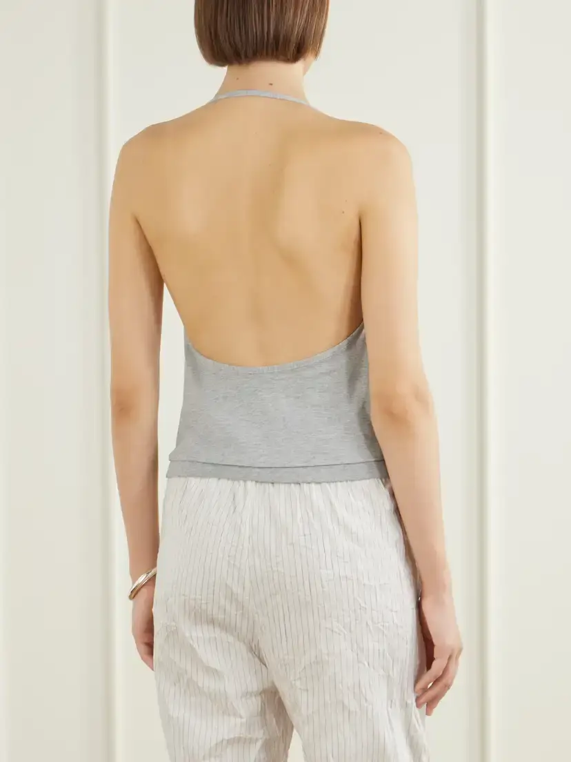 St. Agni Cotton-jersey Halterneck Cami | Thumbnail 3 St. Agni Cotton-jersey Halterneck Cami | Thumbnail 3