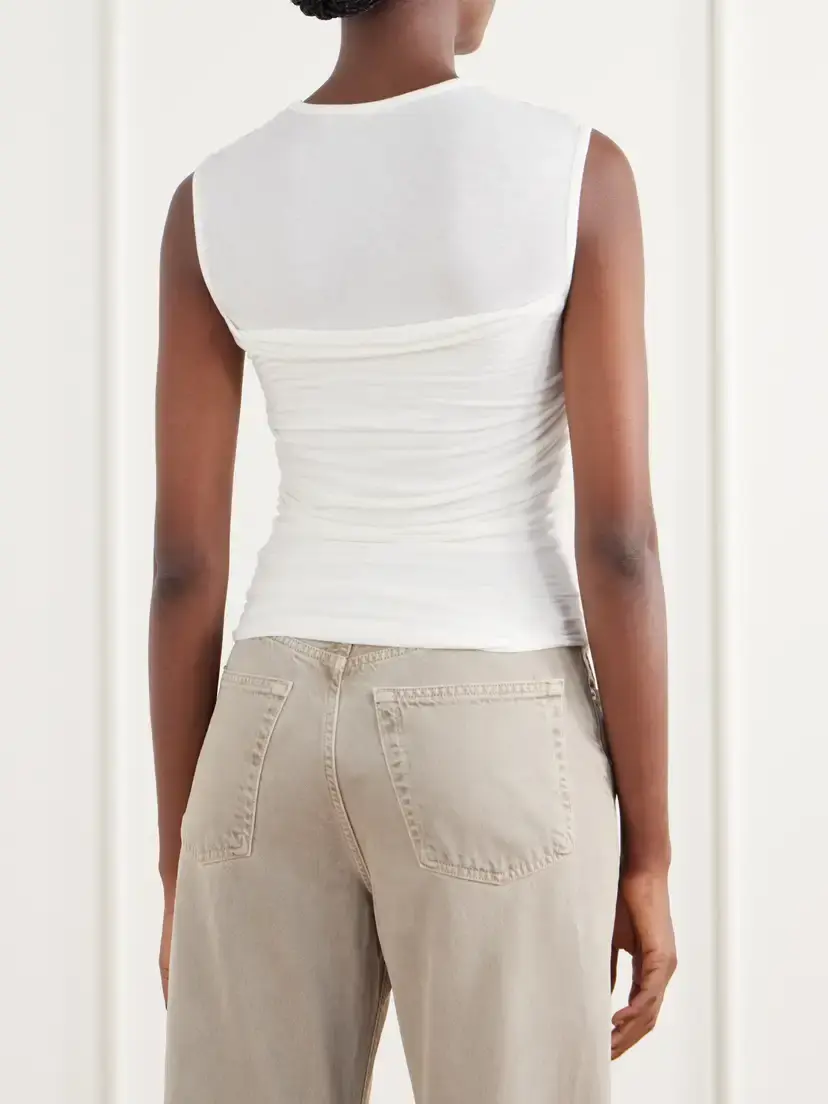 AGOLDE Theodore Ruched Jersey Tank | Thumbnail 4 AGOLDE Theodore Ruched Jersey Tank | Thumbnail 4