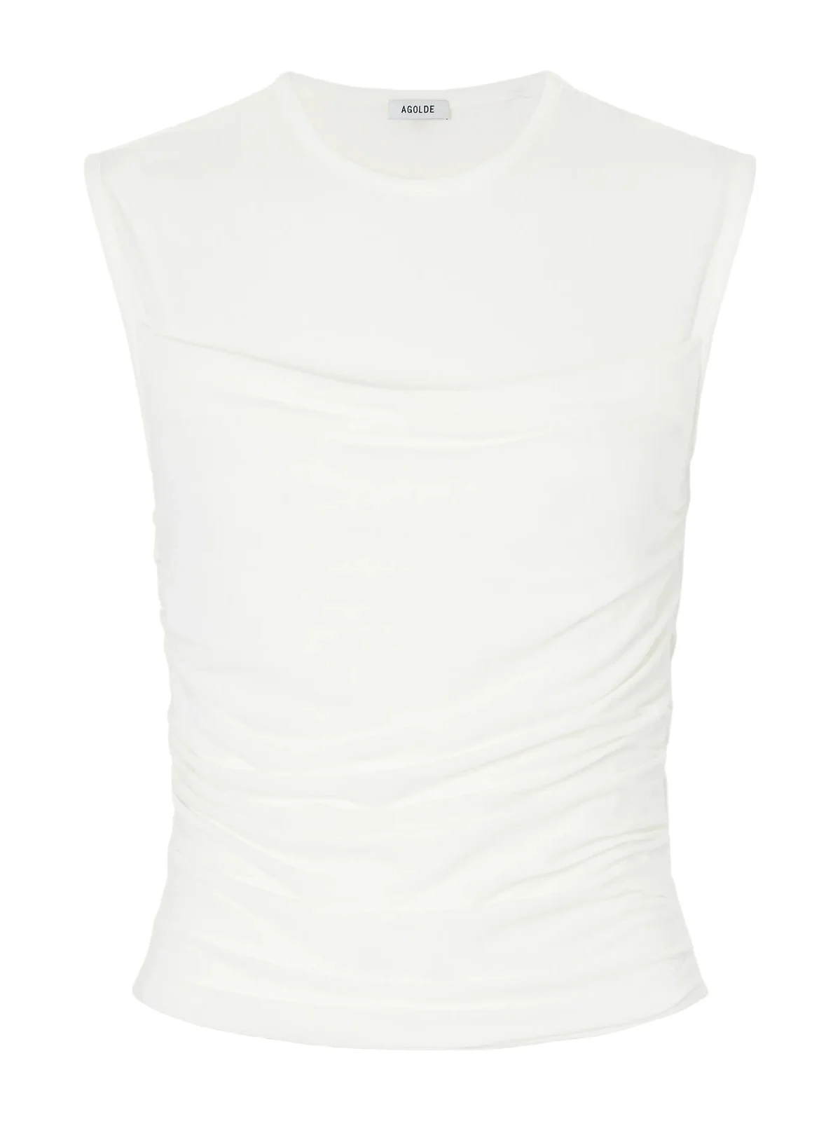 AGOLDE Theodore Ruched Jersey Tank