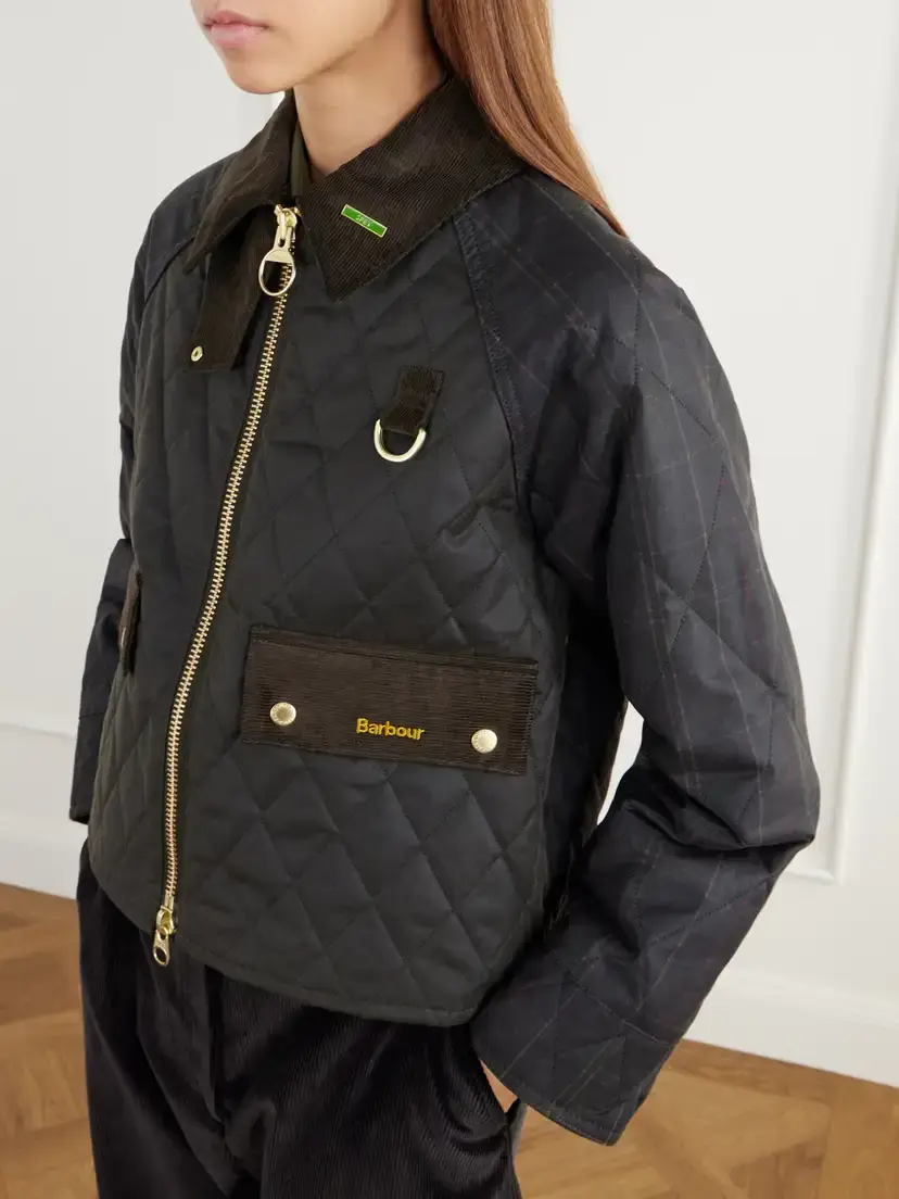 Barbour Spey Corduroy-trimmed Quilted Waxed Cotton-canvas Jacket | Thumbnail 5 Barbour Spey Corduroy-trimmed Quilted Waxed Cotton-canvas Jacket | Thumbnail 5