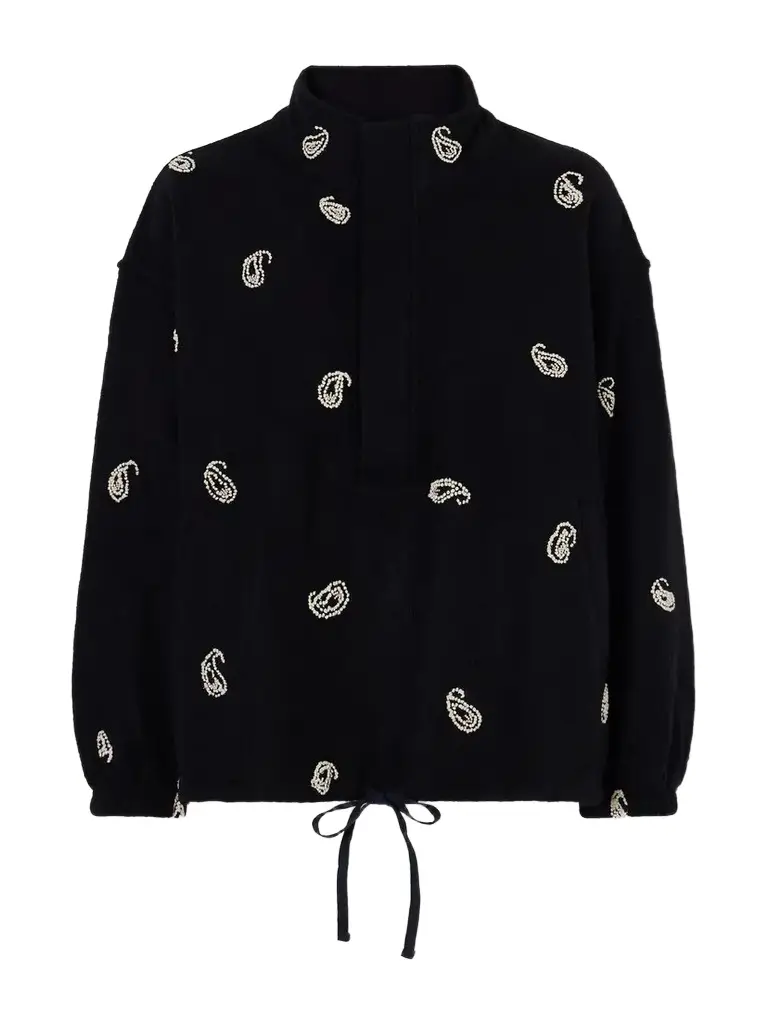 Paisley Kaza Bead-embellished Brushed-wool Jacket Paisley Kaza Bead-embellished Brushed-wool Jacket