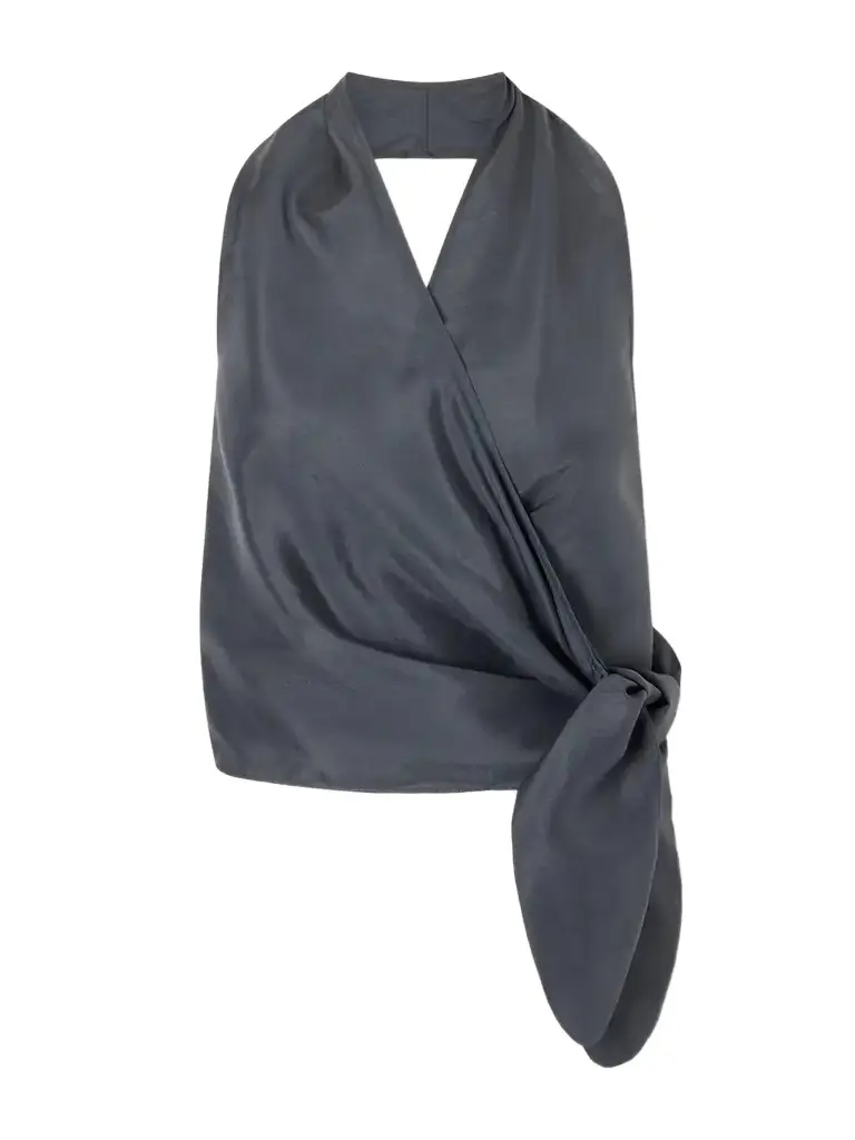 Silk Wrap Halterneck Top Silk Wrap Halterneck Top