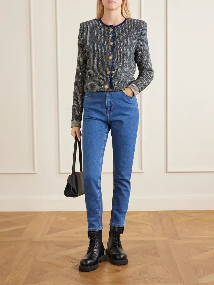Balmain Belted High-waist Straight-leg Jeans | Thumbnail 2 Balmain Belted High-waist Straight-leg Jeans | Thumbnail 2