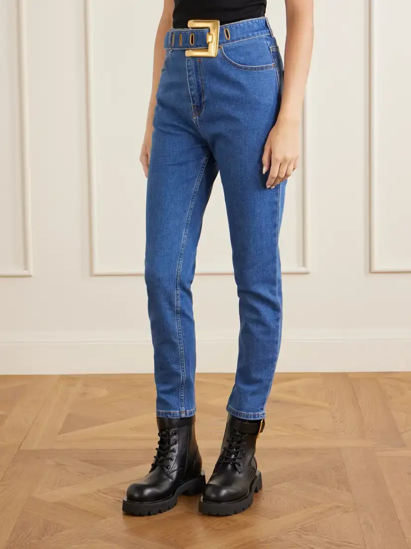 Balmain Belted High-waist Straight-leg Jeans | Thumbnail 3 Balmain Belted High-waist Straight-leg Jeans | Thumbnail 3