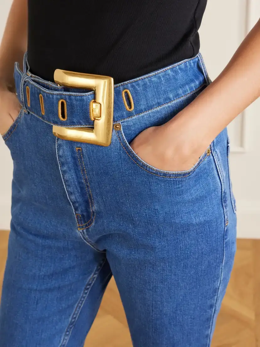 Balmain Belted High-waist Straight-leg Jeans | Thumbnail 5 Balmain Belted High-waist Straight-leg Jeans | Thumbnail 5