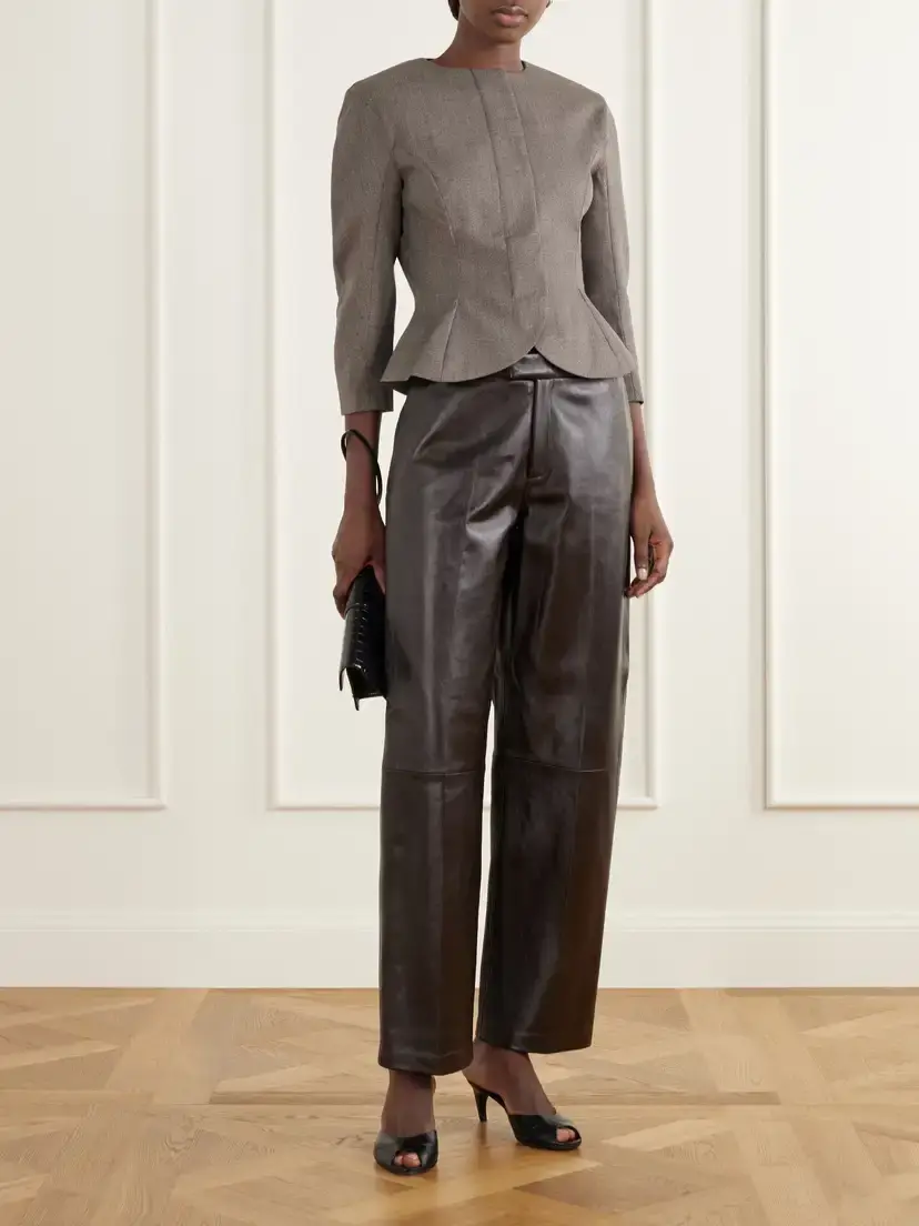Jacquemus Palmier Peplum Wool-hopsack Blazer | Thumbnail 2 Jacquemus Palmier Peplum Wool-hopsack Blazer | Thumbnail 2
