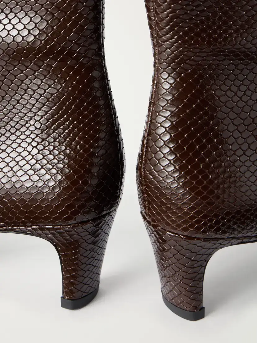 Staud Wally Snake-effect Leather Ankle Boots | Thumbnail 5