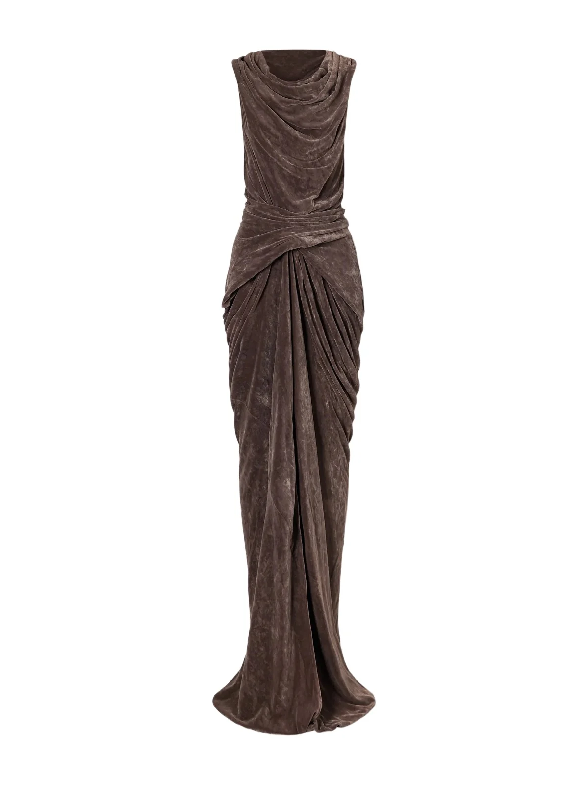 Strutter Draped Velvet Gown