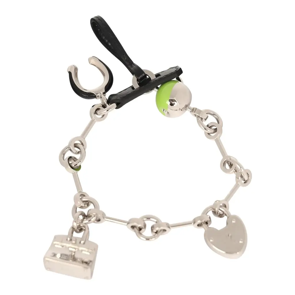 Hermes Bijou De Sac Charm Black Box Palladium Hardware
