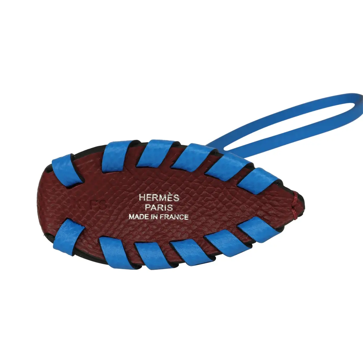 HERMÈS Hermes Cheval Tresse Bag Charm Rouge H, Bleu Hydra Epsom | Thumbnail 5 HERMÈS Hermes Cheval Tresse Bag Charm Rouge H, Bleu Hydra Epsom | Thumbnail 5