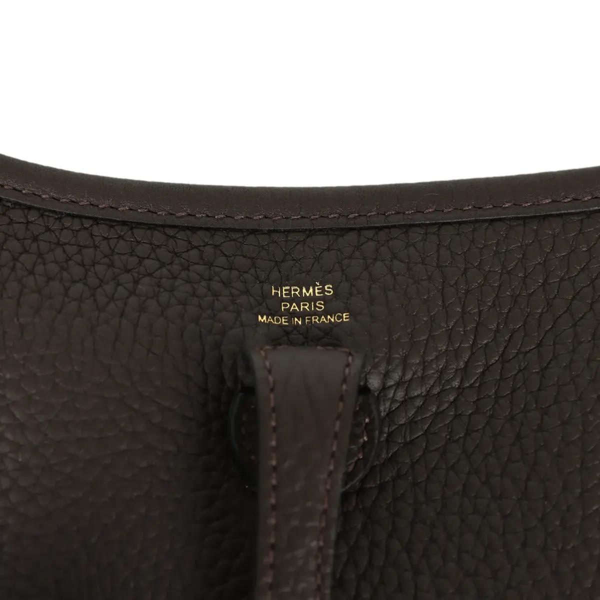 HERMÈS Hermes Evelyne TPM Ebene Clemence Gold Hardware | Thumbnail 7 HERMÈS Hermes Evelyne TPM Ebene Clemence Gold Hardware | Thumbnail 7