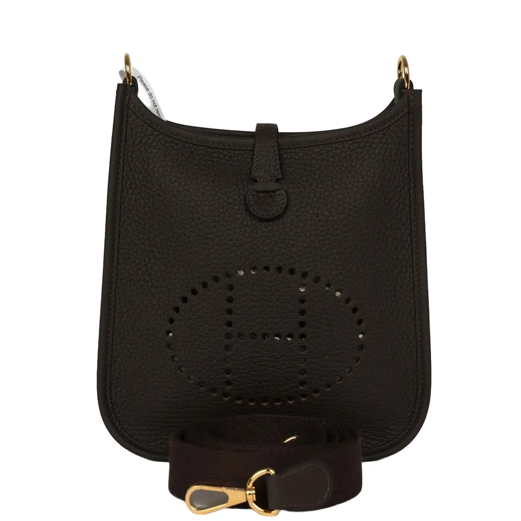 HERMÈS Hermes Evelyne TPM Ebene Clemence Gold Hardware