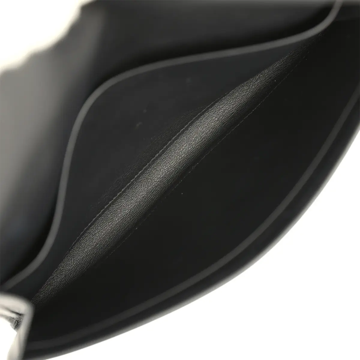 HERMÈS Hermes Jige Duo Clutch Black Swift, Varanus Niloticus Lizard Touch Palladium Hardware | Thumbnail 11 HERMÈS Hermes Jige Duo Clutch Black Swift, Varanus Niloticus Lizard Touch Palladium Hardware | Thumbnail 11