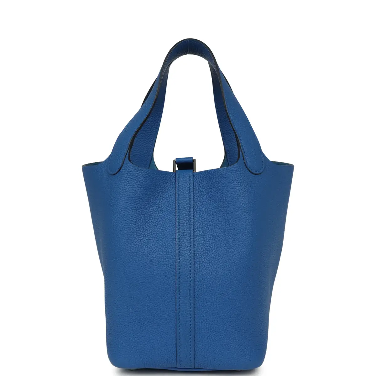 HERMÈS Hermes Picotin Lock 18 Bleu Zellige Maurice Palladium Hardware | Thumbnail 4 HERMÈS Hermes Picotin Lock 18 Bleu Zellige Maurice Palladium Hardware | Thumbnail 4
