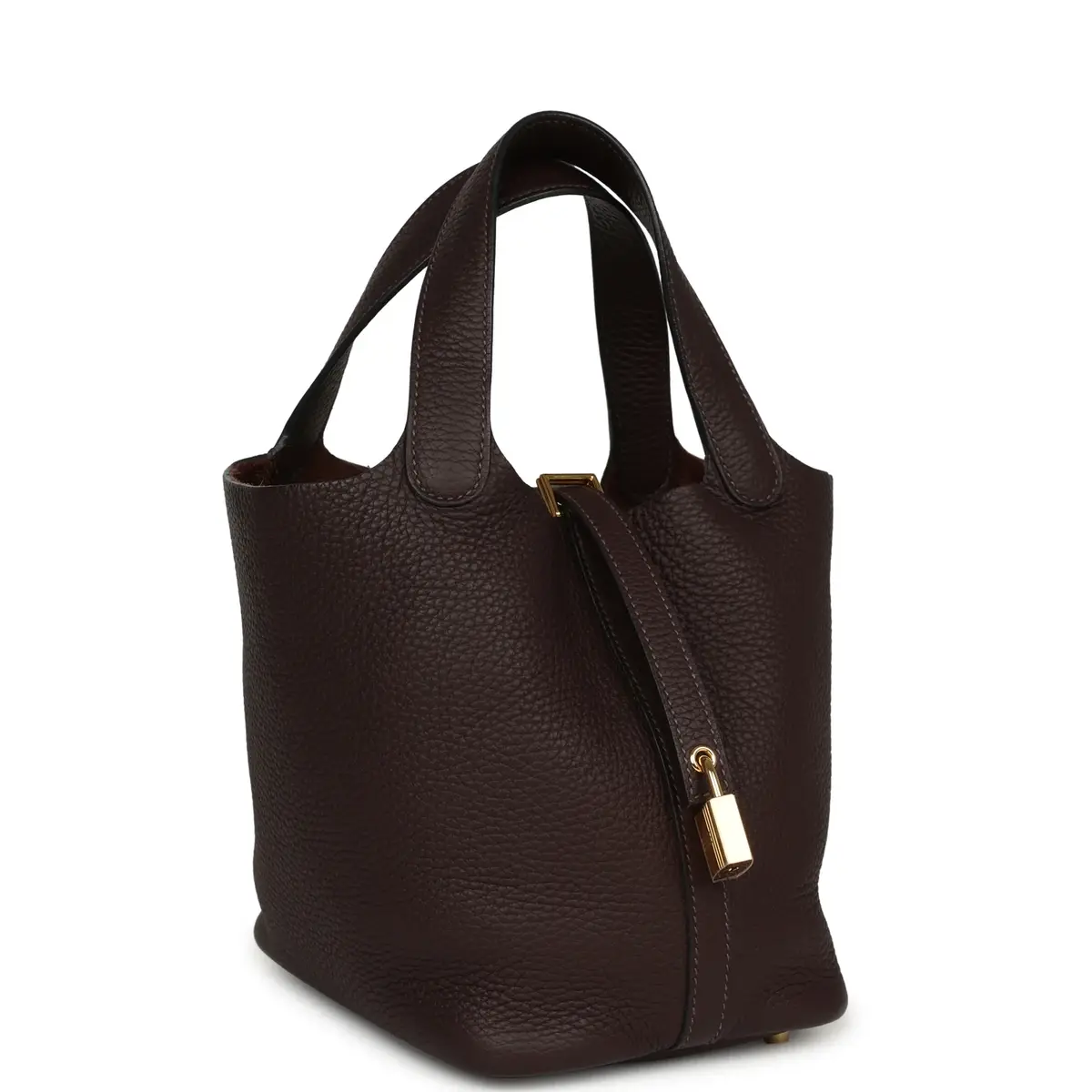HERMÈS Hermes Picotin Lock 18 Ebene Clemence Gold Hardware | Thumbnail 2 HERMÈS Hermes Picotin Lock 18 Ebene Clemence Gold Hardware | Thumbnail 2