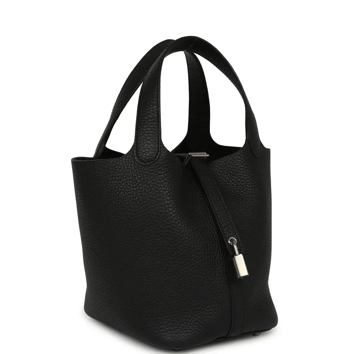 HERMÈS Pre-owned Hermes Picotin Lock 18 Black Clemence Palladium Hardware | Thumbnail 2 HERMÈS Pre-owned Hermes Picotin Lock 18 Black Clemence Palladium Hardware | Thumbnail 2