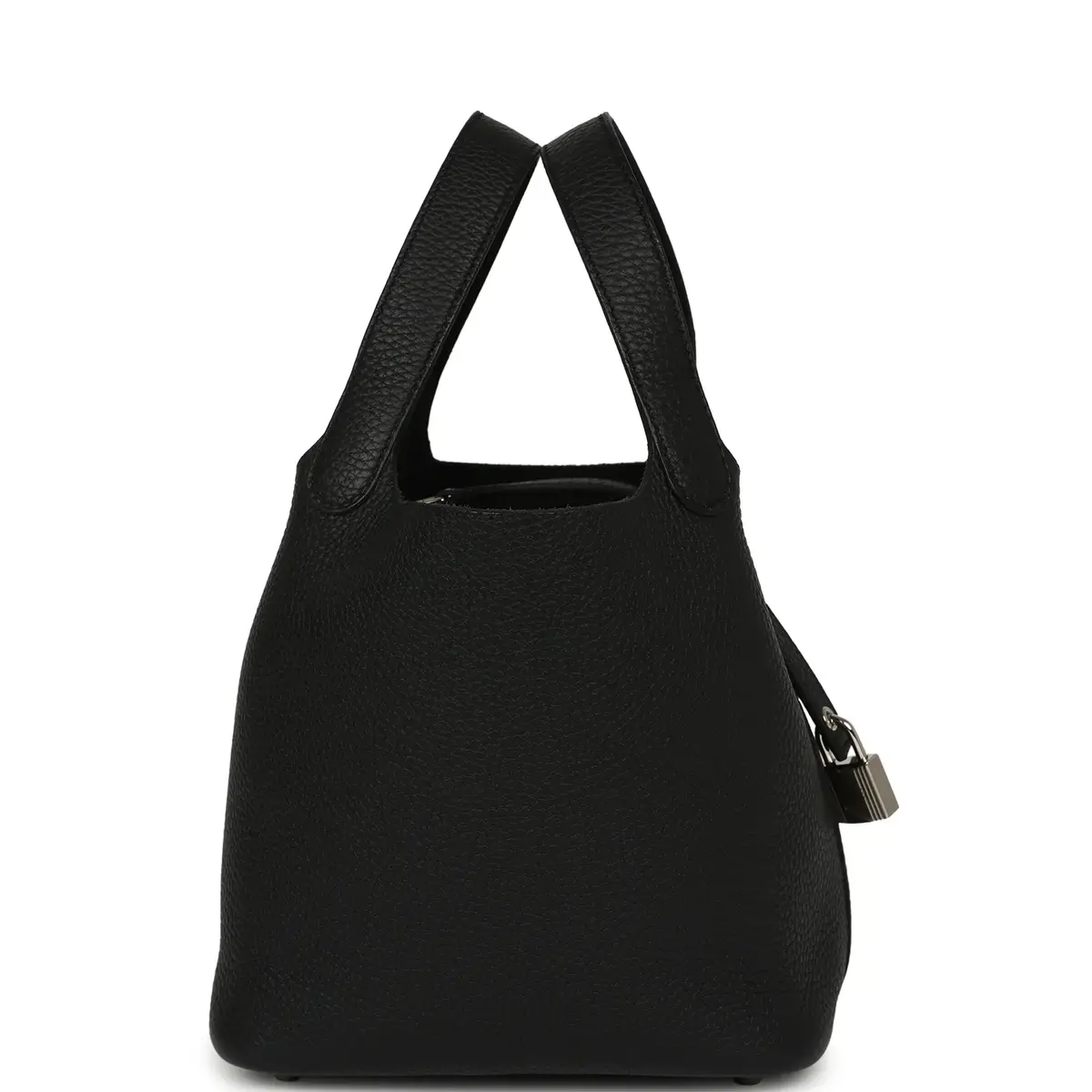HERMÈS Pre-owned Hermes Picotin Lock 18 Black Clemence Palladium Hardware | Thumbnail 3 HERMÈS Pre-owned Hermes Picotin Lock 18 Black Clemence Palladium Hardware | Thumbnail 3
