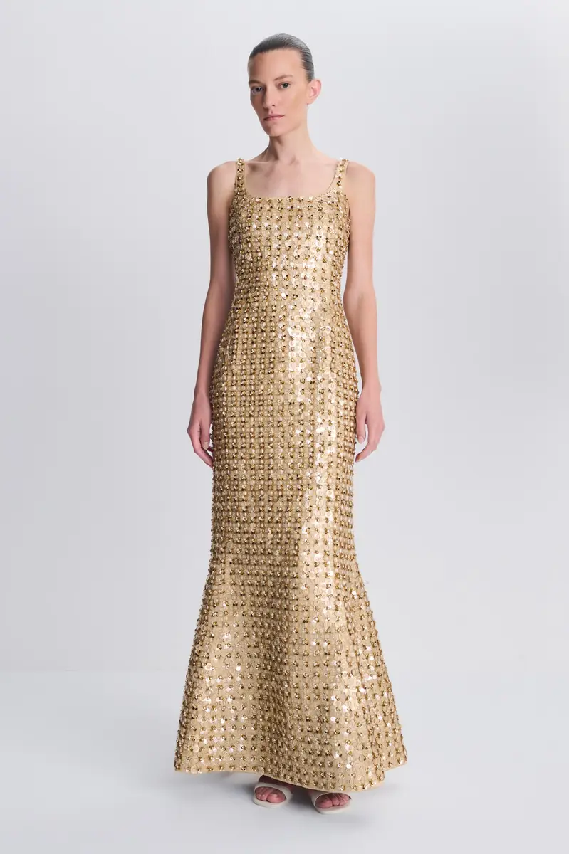 Simkhai Briella Embellished Satin Gown | Thumbnail 2 Simkhai Briella Embellished Satin Gown | Thumbnail 2