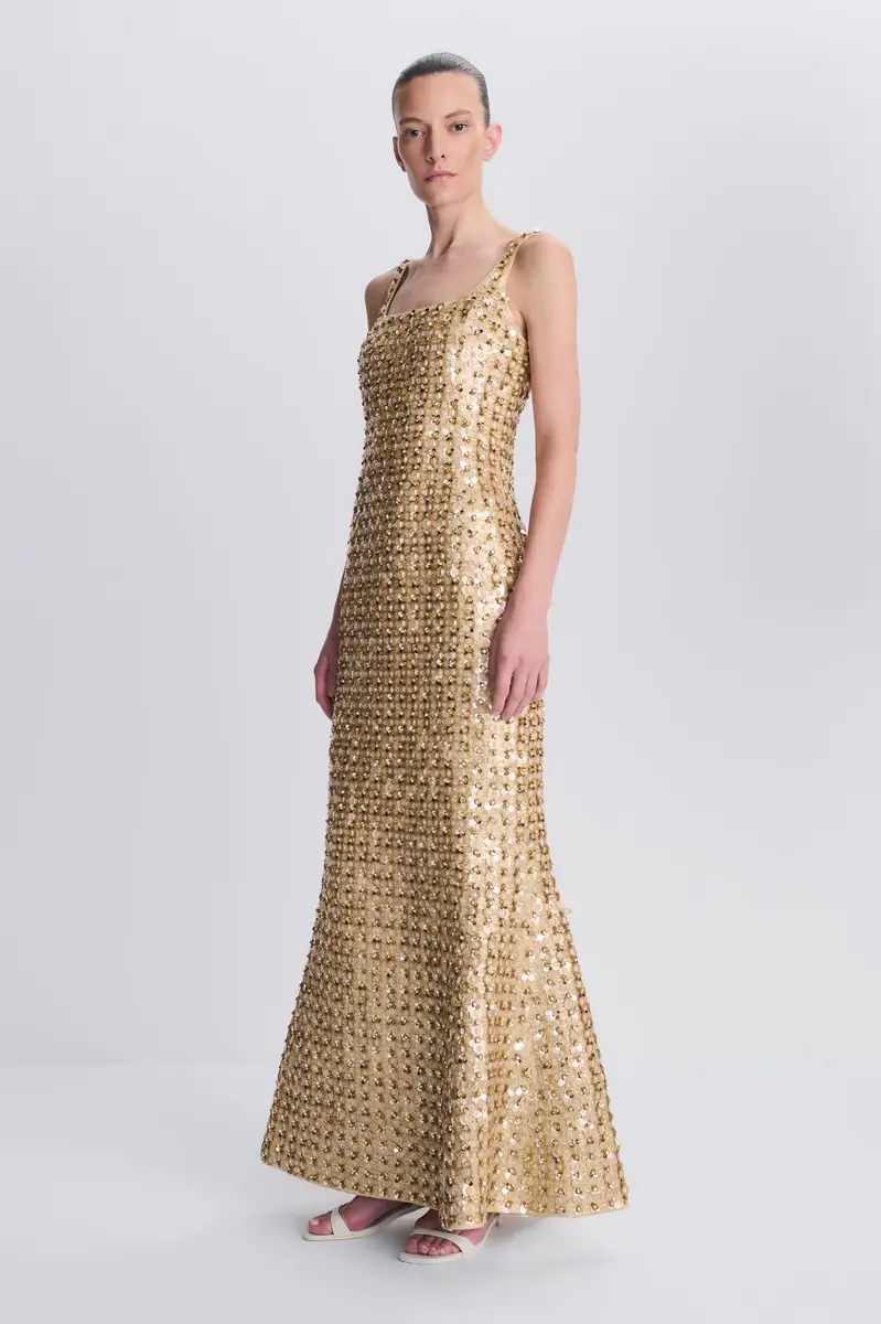 Simkhai Briella Embellished Satin Gown | Thumbnail 4 Simkhai Briella Embellished Satin Gown | Thumbnail 4