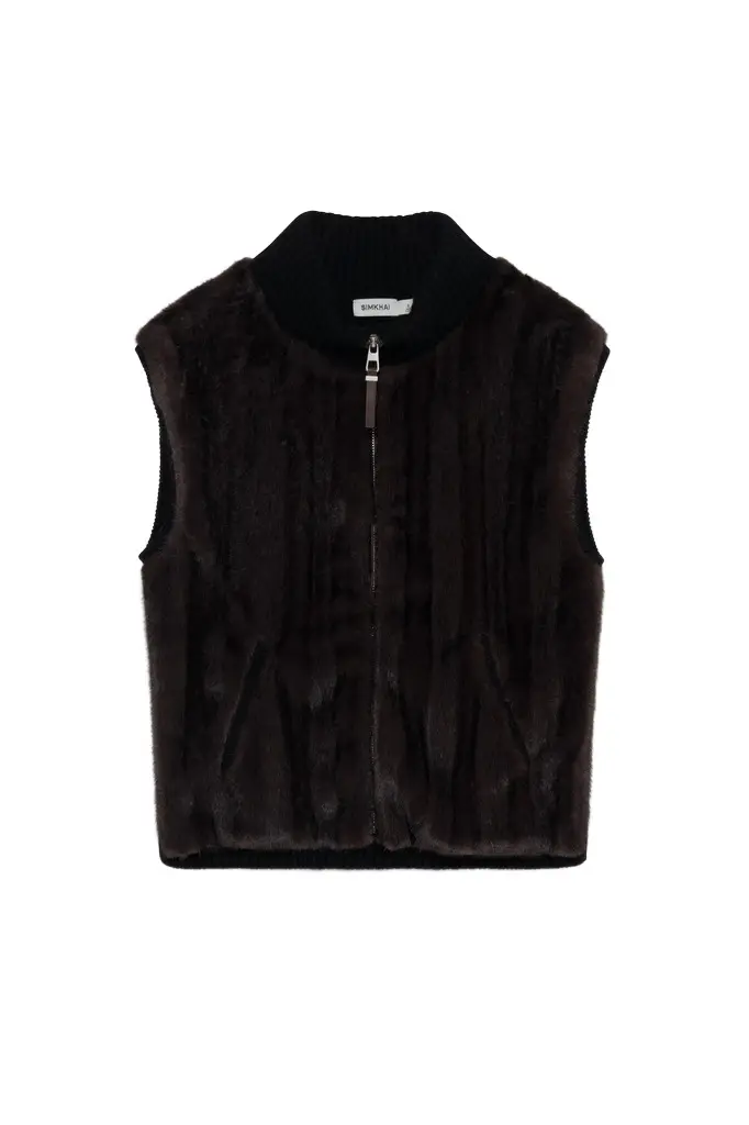 Simkhai Luma Faux Fur Vest